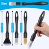 Gecotiti 9 Pcs Car Detailing Brush Set No Scratch for Clean Interior or Exterior, Dashboard, Air Vent, Leather Seats, Emblems, Tires, Engine Bay (6 PCS Replacement Brush Head)