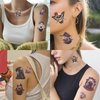 20 Sheets Halloween Temporary Tattoos Stickers Witch Tattoos Stickers Birthday Themed Party Supplies Decoration Favors Cartoon Cute Sticker for Kids Boys Class Prizes Carnival Christmas Rewards