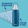 Brita Stainless Steel Premium Filtering Water Bottle, BPA-Free, Replaces 300 Plastic Water Bottles, Filter Lasts 2 Months or 40 Gallons, Includes 1 Filter, Kitchen Accessories, Marina - 32 oz.