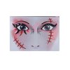 SOWAKA Face Jewels for Women Halloween Stick On Self Adhesive Crystal Rhinestones Face Gems Stickers for Girls Festival Holiday Parties Makeup (Red - Scar)