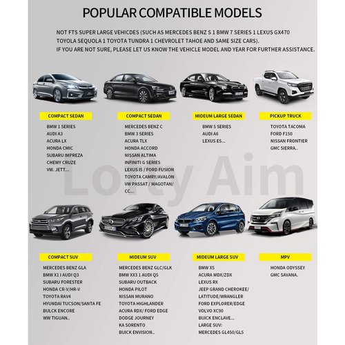 Lofty Aim Premium Car Seat Cushion, Driver Seat Cushion with Comfort Memory Foam & Non-Slip Rubber Bottom, Car Seat Pad Works with 95% of Vehicles and Office Chair or Home (Black)