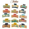 Merbaa Cowhide Howdy Hand Tooled 9cm Patch Hair Claw Clips Cowgirl Fashion Tooled Leather Clip for Long Short Curly Hair Matte Claw Clip Cowgirl Accessories