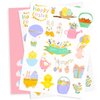 AOBKIAT Easter Stickers Tattoos,36 Glitter Styles Temporary Waterproof Sticker,Easter Party Favors Gifts,Easter Egg Basket Goodie Bags Stuffers Fillers,Birthday Party Supplies