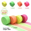 800 feet Glow Party Neon Streamer Decorations Glow Crepe Paper Streamers UV Reactive Fluorescent Neon Paper Streamers Glow in The Dark Party Supplies and Decorations Wedding Birthday Blacklight Party
