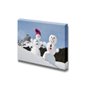 wall26 - Canvas Prints Wall Art - Two Happy Snowmen on a Snowy Day in December | Modern Wall Decor/Home Decoration Stretched Gallery Canvas Wrap Giclee Print. Ready to Hang - 24" x 36"