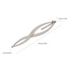 Jauarta Eyebrow Stencil Microblading Ruler Stainless Steel 3 Point Positioning Golden Ratio Symmetrical Measuring Tool Eyebrow Ruler (Silver Color)