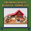 Bedwina Farm Animal Toys - Pack of 12 - Plastic Farm Animals for Kids, Realistic 3-5 Inch Ranch / Barnyard Animal Toy Figures Styles Include Sheep, Horse, Goat, Duck, Chicken, Turkey, Cow, Pig