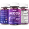 Resveratrol Gummies 1500mg - Sugar Free Resveratrol Supplement with Quercetin, Grape Seed, Acai Berries Extracts Support Antioxidant, Healthy Aging & longevity, Skin, Joint, Brain Wellness - 2Pack