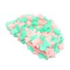 Medifier Lace Vintage Swim Cap Floral Petal Retro Style Bathing Caps for Women Rose Pink and Green