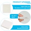Jetec Shower Splash Clips Windproof Splash Curtain Clips Shower Splash Protection Guard Self Adhesive Shower Curtain Holder to Wall (4 Pieces)