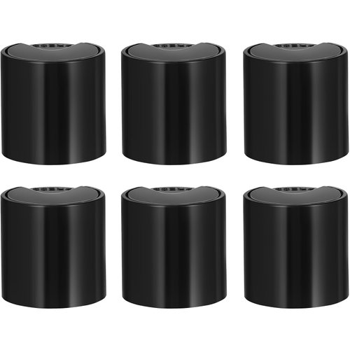 Beaupretty 6Pcs Bottle Caps Replacement Empty Refill Bottle Caps Flat for Cosmetic Bottle 250ml Body Lotion Shampoo Container Lids