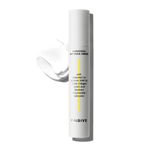 [FINDIVE OFFICIAL] Bakuchiol Ampoule Cream, 1% Bakuchiol, Plan-Based Retinal Alternative, 1% Liftderm, Triple Collagen, Amino Acid, Bisabolol, Bakuchiol Cream, Anti Wrinkle Cream, 1.01fl.oz