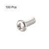 uxcell M3x8mm Stainless Steel Phillips Round Pan Head Machine Screws (Pack of 100)