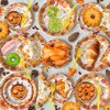 Fall Thanksgiving Party Supplies Set, Thanksgiving Tableware Set with Thanksgiving Plates and Napkins Forks Tablecloths Balloons Cake Toppers for Fall Thanksgiving Theme Party Decoration,Serves 24