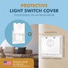 HomeStar Safety Light Switch Guard | Double Rocker Style | Childproof Light Switch Cover