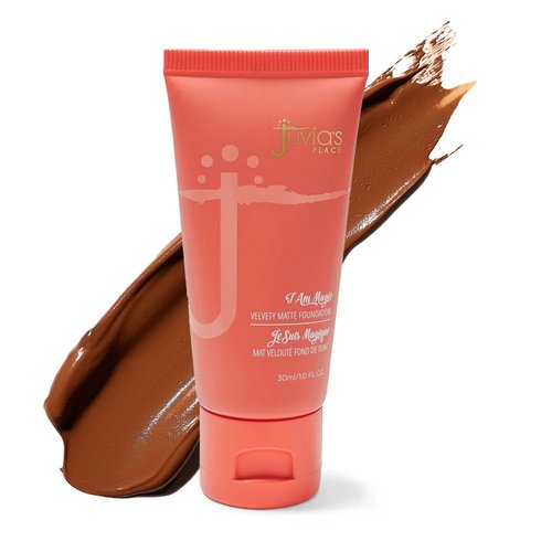 Juvia's Place I Am Magic Velvety Matte Liquid Foundation 200 - Kenya - Deep Dark w/Warm Golden Undertone, Makeup Foundation Full Coverage, Lightweight, Long Wear, Velvety Matte Finish