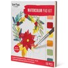 Brea Reese: Watercolor Painting Pad - Holiday Cheer - Compact Paint Palette, 8 Holiday Themed Pages & 4 Blank Sheets, Festive Adult Art Activity