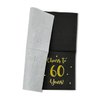 Cheers to 60 Years Cocktail Napkins | Happy 60th Birthday Decorations for Men and Women and Wedding Anniversary Party Decorations | 50-Pack 3-Ply Napkins | 5 x 5 inch folded (Black)