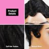 INSTANT FAB Finger Wave Human Hair Wigs for Black Women Short Mommy Wig Curly Remi Human Hair Wig Pixie Cut Wigs Nuna Wigs Non Lace Front Wigs (NATURAL BLACK)