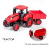 Himeeu Friction Powered Cars Push and Go Cars Toy Farm Trucks Vehicle Tractor with Trailers,Agricultural Vehicles Toys,Party Favors for Boys Girls
