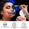 CCbeauty 7Pcs Halloween SFX Special Effects Makeup Kit - 2.7oz Modeling Scar Wax +6 Colors Bruise Wheel + 2.3oz Splatter Blood + 1oz Coagulated Blood with Spatula + Stipple Sponge,Fair-Light Skin