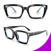 VISOONE Spring Hinge Blue Light Blocking Glasses Square with Anti Computer Glare for Gaming Women MONTANA