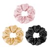 SGMSILK Mulberry Silk Scrunchies, Women Grils Silk Hair Ties for Hair Sleep, No Damage Hair Scrunchies, for Frizz & Breakage Curly Hair Elastics Ponytail Holder, 3 Pack