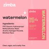 Zimba Watermelon Flavored Teeth Whitening Strips | Vegan, Enamel Safe Hydrogen Peroxide Teeth Whitener for Coffee, Wine, Tobacco, and Other Stains | 14 Day Treatment | Watermelon