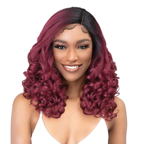 Janet Collection Natural Me HD Lace Wig Blowout Deep Part Lace Jasmina (SANGRIA)