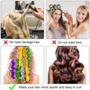 30 Pieces Hair Curlers Kit for Women and Girls, Wave Style Spiral Curls No Heat Rollers with Hooks for Long Hairstyles (30 cm/ 11.8 Inch)