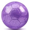 Sparkling Purple Size 2 Toddler Soccer Ball Kids Soccer Ball Mini Soccer Ball Age 3-8 Indoor Soccer Ball Training Soccer Ball Small Soccer Ball for Boys Girls Gift Outdoor Sport Practice Grass Game