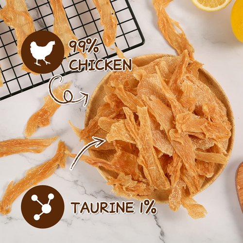 PAWUP Chicken Jerky Crisp Flakes for Dog Treats, 1% Taurine Added, 6oz (170g), Chip Jerky, High Protein Chicken Dog Training Rewards, Rawhide-Free, Gluten-Free, and Grain-Free
