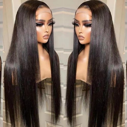 DARKPIG Black Lace Front Wigs Pre Plucked For Black Women Glueless Wig with Natural Hairline Synthetic Lace Front Wig Ready to Wear Wigs for Cosplay…