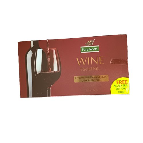 Wine Facial Kit Face Mask Fafe gel Face Scrub Facial Kit Pack of 80g