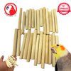 Bonka Bird Toys 2943 PK24 2" Natural Jute Sticks Foot Talon Craft Part Bird Toys Conure Quaker Cockatiel and Similar