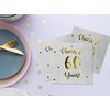 Cheers to 60 Years Cocktail Napkins | Happy 60th Birthday Decorations for Men and Women and Wedding Anniversary Party Decorations | 50-Pack 3-Ply Napkins | 5 x 5 inch folded (White)
