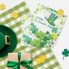 St. Patrick’s Day Napkins, Green Shamrock Paper Napkins - Disposable Saint. Patrick’s Hat Clover Dinner Napkins for Irish Event Get-together, DIY Parties, Unfolded 13x13 inches, 2-Ply, 40 count