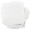 JAM PAPER Small Beverage Napkins - White - 5x5 Inch (Pack of 50)