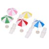 DYNWAVE 5 Set Mini Beach Umbrella Set for Dollhouse Yard Garden Swimming Pool Accessories and Furniture, DIY Diorama Decor