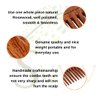 SVATV Handcrafted Rosewood Comb for Detangling Hair Comb For Thick, Curly And Wavy Hair, Non-Static and Eco-friendly Made in India (S-76A)