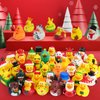 Fudragtn 36Pcs Christmas Rubber Ducks in Bulk, 2 Inch Mini Christmas Ducks Bath Toys for Kids Boys Girls, Holiday Rubber Ducks for Jeep Ducking, Xmas Party Favors Decorations Stocking Stuffers Gifts