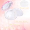 Mabor 2pcs Loose Powder Containers Powder for Women Girls Empty Face Powder Compact Powder Puff Container with Mirror Empty Reusable Powder Case