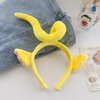 PHQOORYTH Womens Headbands Ears Fashion Headwear Yellow Hairband Hair Costume Accessories for Adult Halloween Cosplay Party Decorations