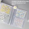 160 Slots Nail Sticker Book Nail Art Decals Sticker Organizer Binder Empty Nail Stickers Holder DIY Nail Art Design Tools for Nail Art Sticker