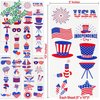 4th of July Temporary Tattoos | 100 USA Temporary Tattoos | American Flag, USA, Temporary Tattoos | 4th of July Party Props | USA Game Day Party Decoration | American theme Party Favors | by Anapoliz