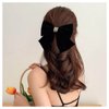 Erimberate Bohemian Ribbon Bow Hair Clips Black Velvet Bow Hair Clip Big Velvet Ribbon Bow Tie Hair Clip Barrettes Retro Black Satin Bow Hair Clip Bow Winter Decorative Hair Accessories for Women