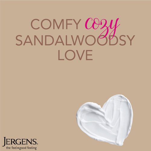 Jergens Sandalwood Body Butter Lotion, Moisturizer Infused with Sandalwood Essential Oil, For All Skin Types, 7 Fluid oz