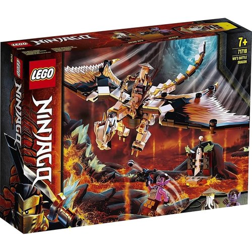 LEGO NINJAGO Wu’s Battle Dragon 71718 Ninja Battle Set Building Kit Featuring Buildable Figures (321 Pieces)