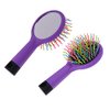 Pack of 3 Rainbow Bristle Volumizing Detangling Brush with Mirror