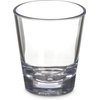 Carlisle FoodService Products Alibi Round Glass Clear Glass for Restaurants, Catering, Kitchens, Plastic, 1.8 Ounces, Clear
